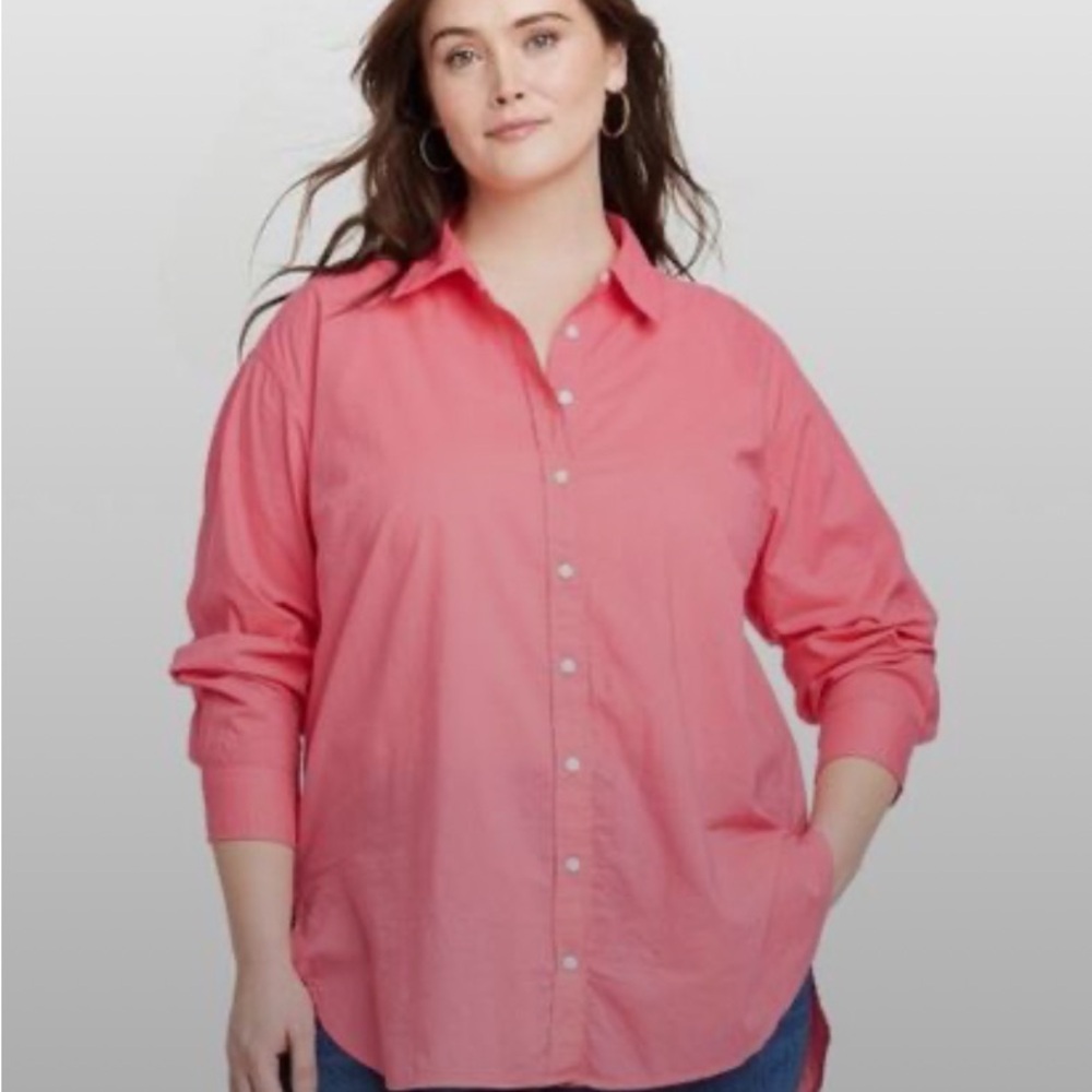 Universal Thread Coral Button-Up Shirt